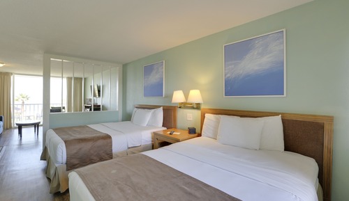 Suite estudio Deluxe, 2 camas de matrimonio, no fumadores, vistas al mar