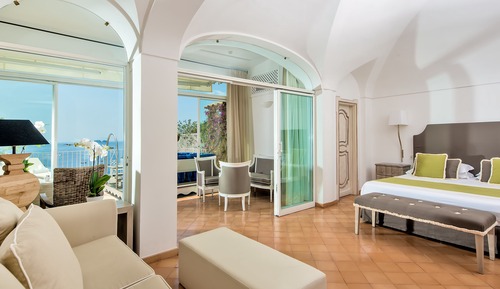 Suite junior, terraza, vistas al mar
