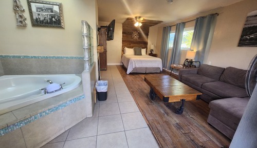 Habitación Deluxe, 1 cama de matrimonio, bañera de hidromasaje