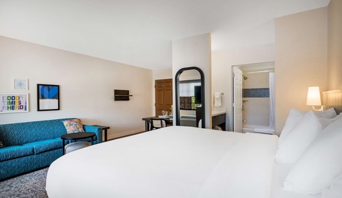 Suite estudio, 1 cama de matrimonio, accesible para personas con discapacidad (Mobility Tub)