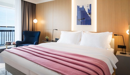 New Year offer in deluxe sea view balcony double room - New Years Eve dinner included