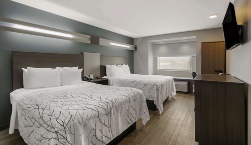 Habitación estándar, 2 camas de matrimonio, no fumadores, frigorífico y microondas