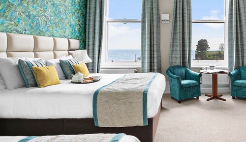 Habitación familiar, vistas al mar