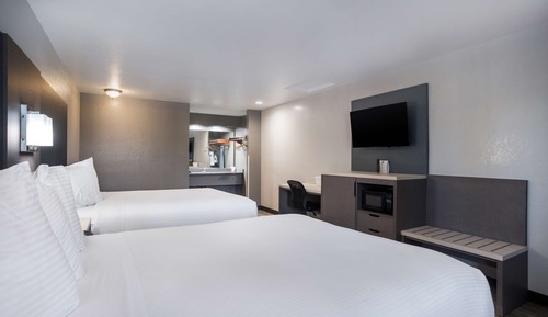 Habitación estándar, 2 camas de matrimonio, no fumadores, frigorífico y microondas