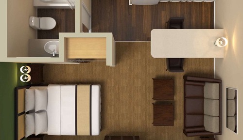 Suite, 1 cama de matrimonio con sofá cama, no fumadores