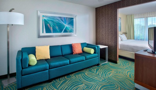 Suite, 1 cama de matrimonio grande con sofá cama, no fumadores (Mobility Accessible, Roll-In Shower)