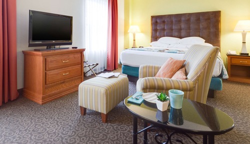 Suite, 1 cama de matrimonio grande con sofá cama, cocina (2 Rooms, Hearing, Roll in Shower)