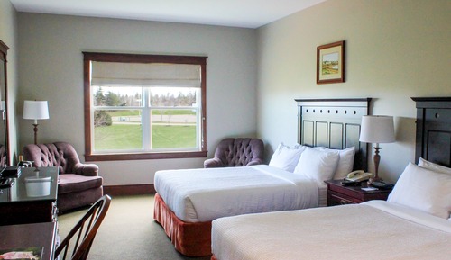 Habitación Deluxe, 2 camas de matrimonio, vistas al campo de golf