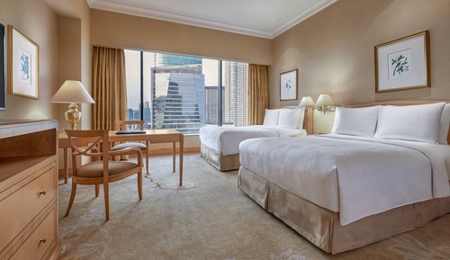 Habitación, 2 camas de matrimonio, no fumadores, vistas a la ciudad