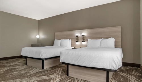Habitación estándar, 2 camas de matrimonio, accesible para personas con discapacidad, bañera