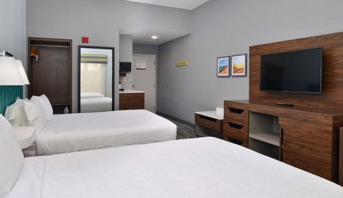 Habitación, 2 camas de matrimonio, accesible para personas con discapacidad, no fumadores