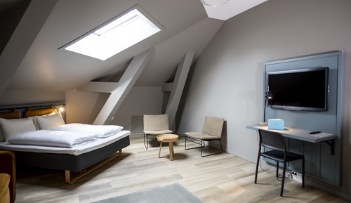 Habitación cuádruple familiar, 1 cama de matrimonio con sofá cama, no fumadores