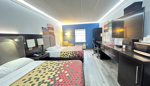 Habitación, 2 camas de matrimonio, accesible en silla de ruedas, no fumadores (Roll-in Shower)
