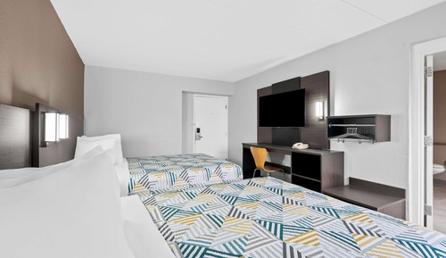 Habitación estándar, 2 camas de matrimonio, accesible para personas con discapacidad, no fumadores
