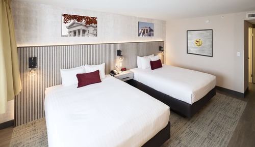 Habitación estándar, 2 camas de matrimonio, en una planta alta