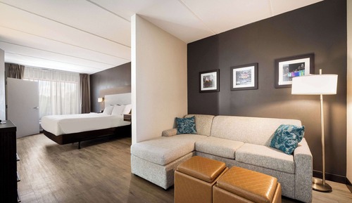 Suite, 1 cama de matrimonio grande con sofá cama, accesible para personas con discapacidad