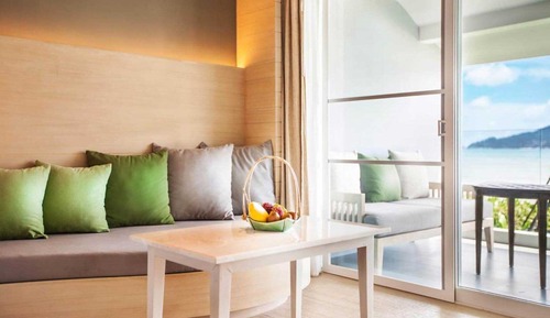 Habitación Deluxe, 1 cama de matrimonio grande, balcón, frente al mar