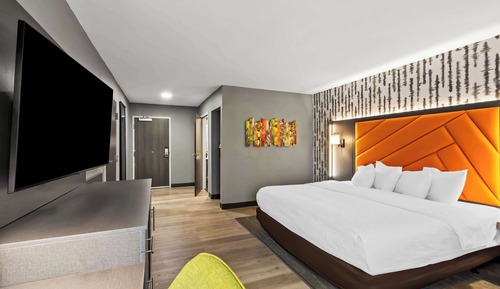 Habitación, 1 cama de matrimonio grande, bañera (Mobility, Hearing, Nonsmoking)