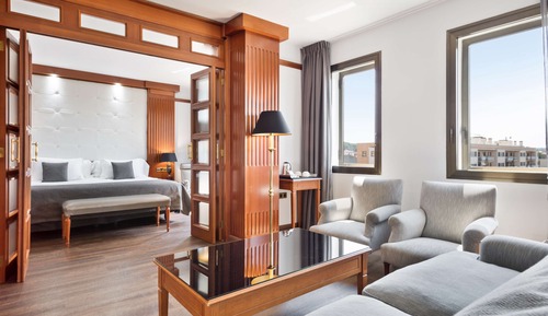 Suite junior, 1 cama de matrimonio grande, no fumadores (Living Room)