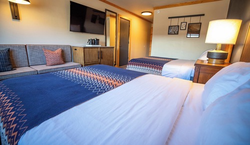 Habitación Deluxe, 2 camas de matrimonio, accesible en silla de ruedas