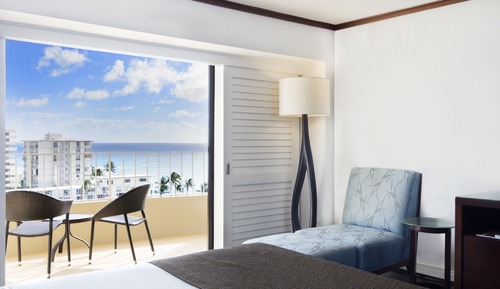 Habitación, 1 cama de matrimonio grande, vistas al mar
