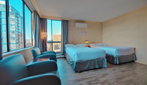 Apartamento, 2 camas dobles, vistas a la ciudad