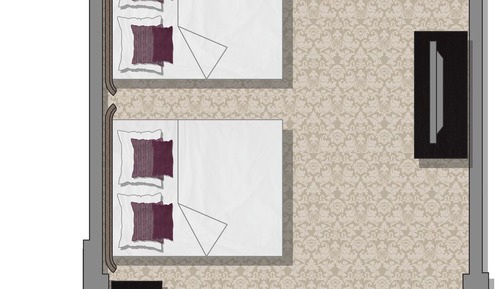Habitación Premium, 2 camas de matrimonio