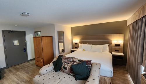 Suite estudio Deluxe, 1 cama de matrimonio grande, no fumadores, vistas a la piscina