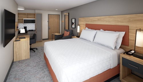 Suite estudio, 1 cama de matrimonio grande (Mobility, Roll-In Shower)