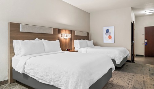 Habitación estándar, 2 camas de matrimonio, ducha adaptada, no fumadores (Communications)