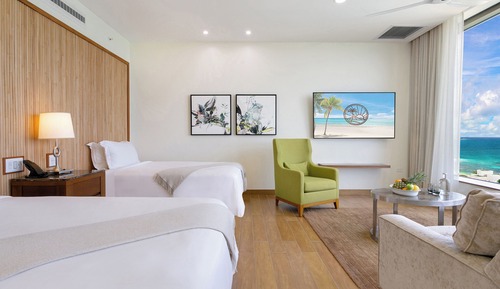 Ocean View Double Deluxe Room at Merrywing Tower