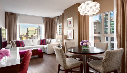 Suite Deluxe, 1 cama de matrimonio grande con sofá cama, vistas a la ciudad