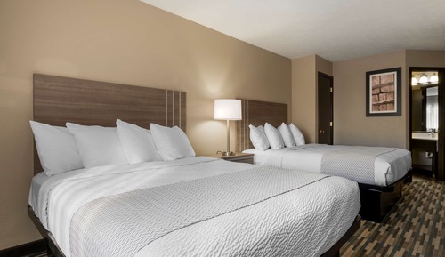Habitación estándar, 2 camas de matrimonio, no fumadores, frigorífico y microondas