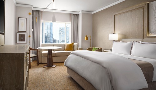 Habitación superior, 1 cama de matrimonio grande con sofá cama