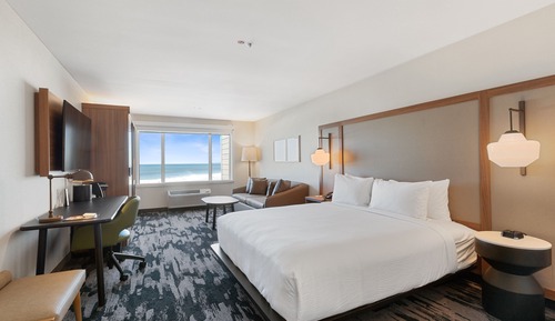 Suite, 1 cama de matrimonio grande con sofá cama, no fumadores, vistas parciales al mar