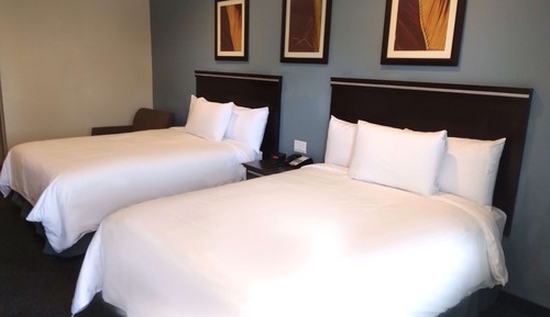 Habitación estándar, 2 camas de matrimonio, no fumadores, frigorífico y microondas