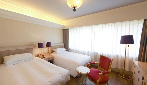 Habitación con 2 camas individuales, fumadores, vistas al jardín