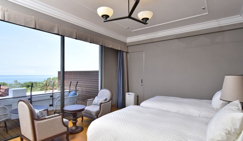Habitación Deluxe con 2 camas individuales, no fumadores, vistas al mar (Main Building)