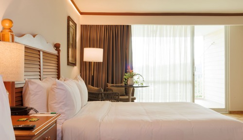 Habitación estándar, 2 camas de matrimonio, vistas al jardín