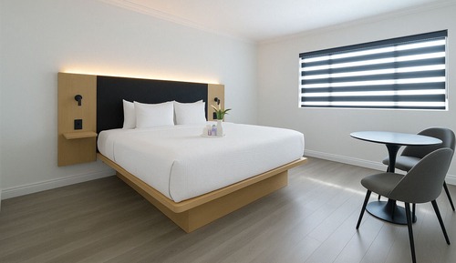 Habitación, 1 cama de matrimonio grande, ducha adaptada (Accessible)