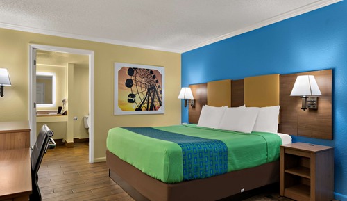 Habitación estándar, 1 cama de matrimonio grande, no fumadores, frigorífico y microondas