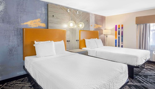 Habitación estándar, 2 camas de matrimonio, no fumadores, frigorífico (Pet Friendly)