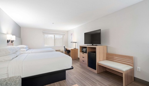 Habitación estándar, 2 camas de matrimonio, no fumadores, frigorífico y microondas