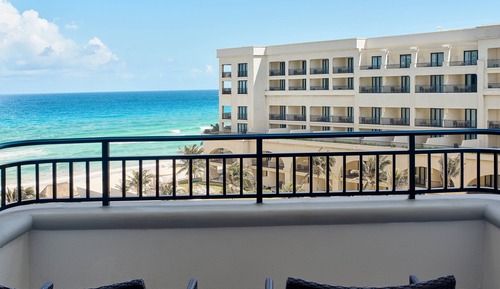 Habitación Deluxe, 2 camas dobles, balcón, vistas al mar