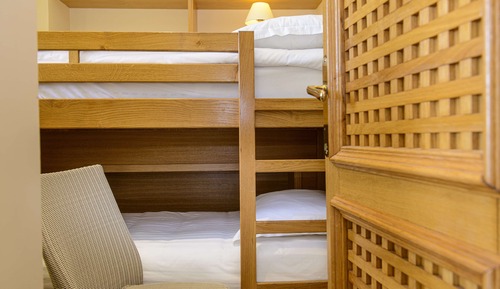 Suite familiar, 1 cama de matrimonio, terraza, vistas a la piscina (Bunk beds)