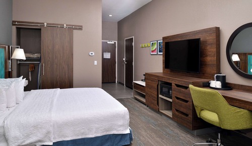 Estudio, 1 cama de matrimonio grande, accesible