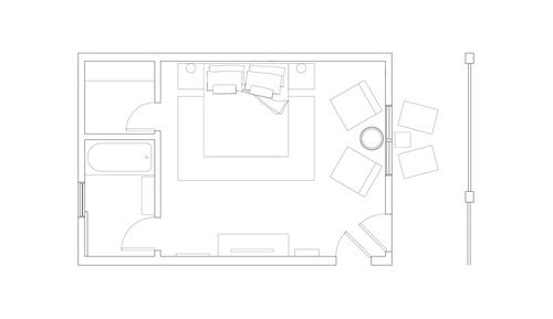 Habitación, 1 cama de matrimonio grande, accesible para personas con discapacidad