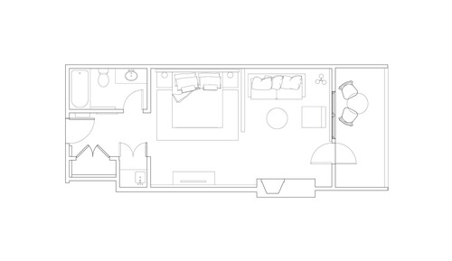Suite junior, 1 habitación, balcón