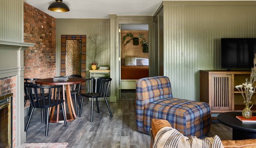 Suite, 1 cama de matrimonio grande con sofá cama, chimenea