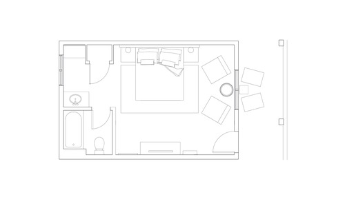 Habitación, 1 cama de matrimonio grande